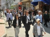 açılış gününde Burgazada sokakları